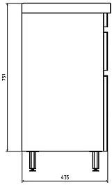 ASB-Mebel Тумба под раковину Марко 60 2.0 белая/дуб золотой – фотография-6